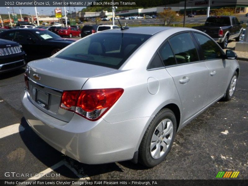 Silver Ice Metallic / Jet Black/Medium Titanium 2012 Chevrolet Cruze LS