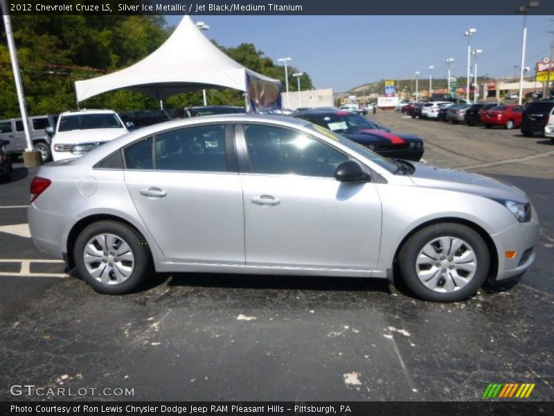 Silver Ice Metallic / Jet Black/Medium Titanium 2012 Chevrolet Cruze LS