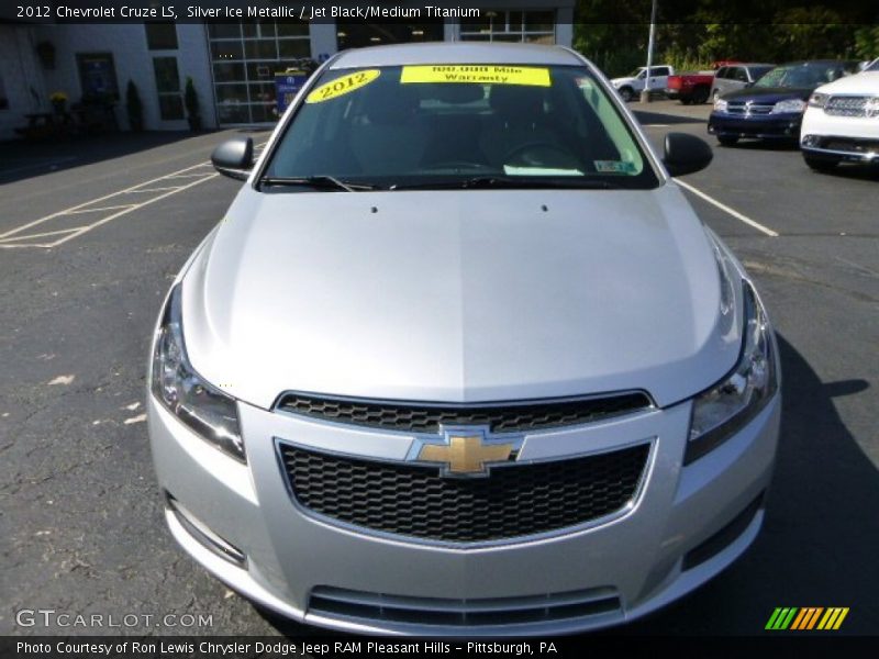 Silver Ice Metallic / Jet Black/Medium Titanium 2012 Chevrolet Cruze LS