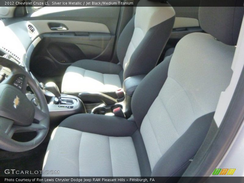 Silver Ice Metallic / Jet Black/Medium Titanium 2012 Chevrolet Cruze LS