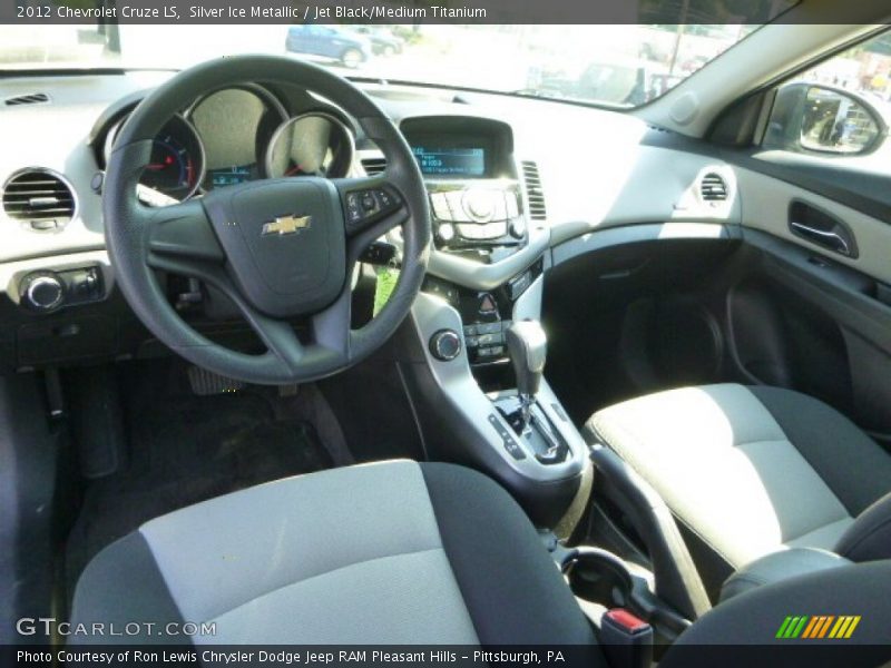 Silver Ice Metallic / Jet Black/Medium Titanium 2012 Chevrolet Cruze LS