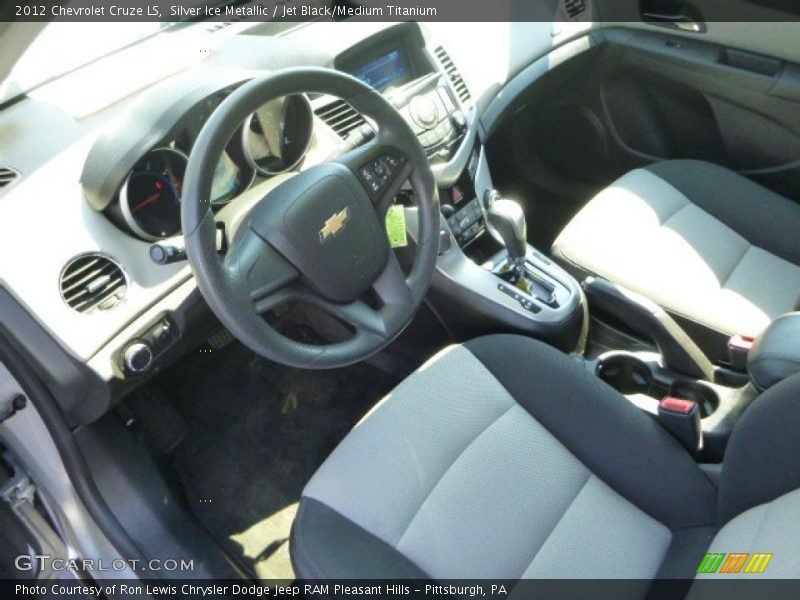Silver Ice Metallic / Jet Black/Medium Titanium 2012 Chevrolet Cruze LS
