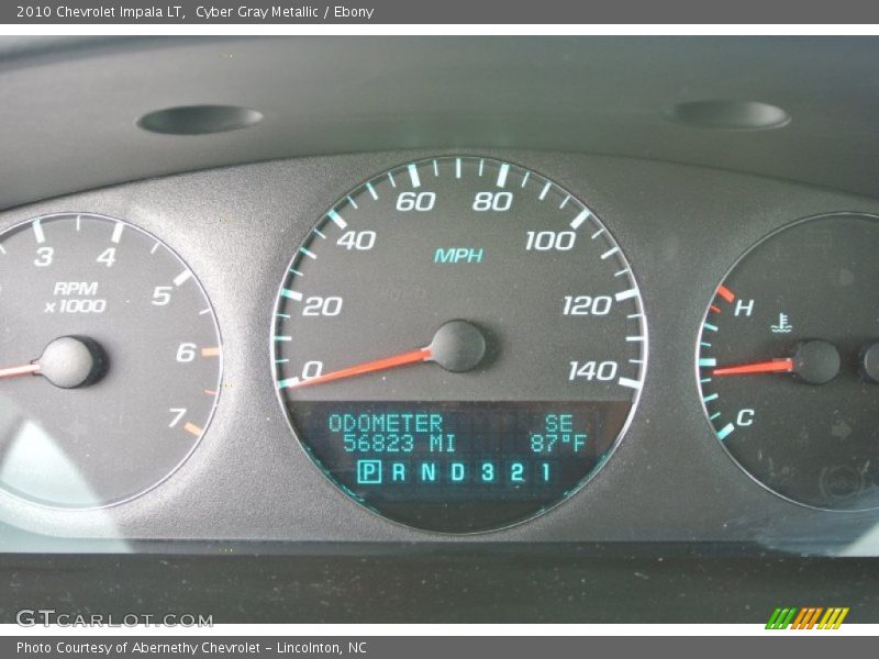 Cyber Gray Metallic / Ebony 2010 Chevrolet Impala LT