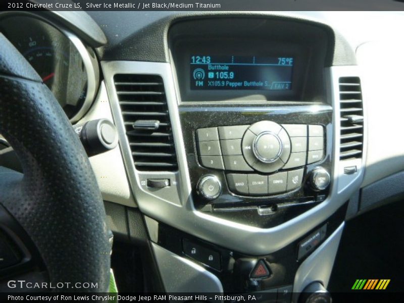 Silver Ice Metallic / Jet Black/Medium Titanium 2012 Chevrolet Cruze LS