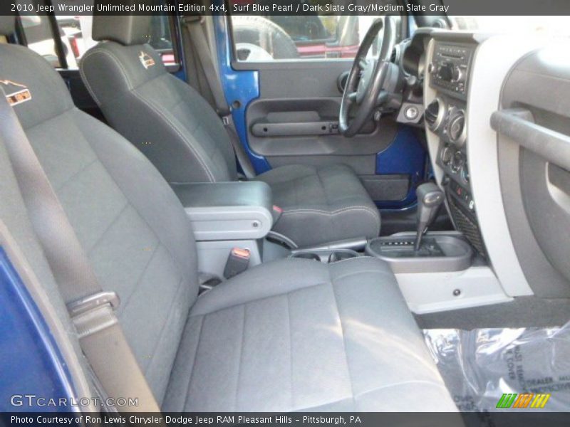 Surf Blue Pearl / Dark Slate Gray/Medium Slate Gray 2010 Jeep Wrangler Unlimited Mountain Edition 4x4