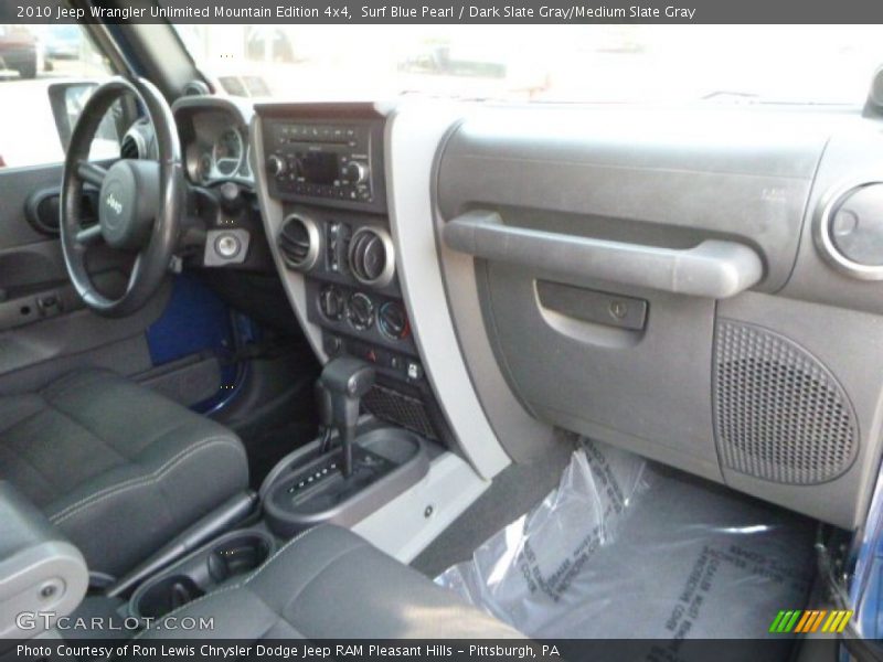Surf Blue Pearl / Dark Slate Gray/Medium Slate Gray 2010 Jeep Wrangler Unlimited Mountain Edition 4x4
