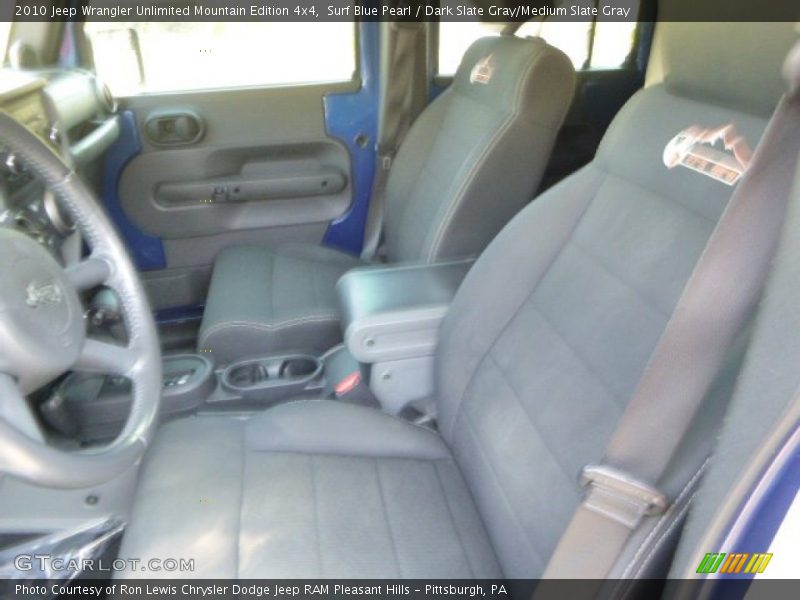 Surf Blue Pearl / Dark Slate Gray/Medium Slate Gray 2010 Jeep Wrangler Unlimited Mountain Edition 4x4