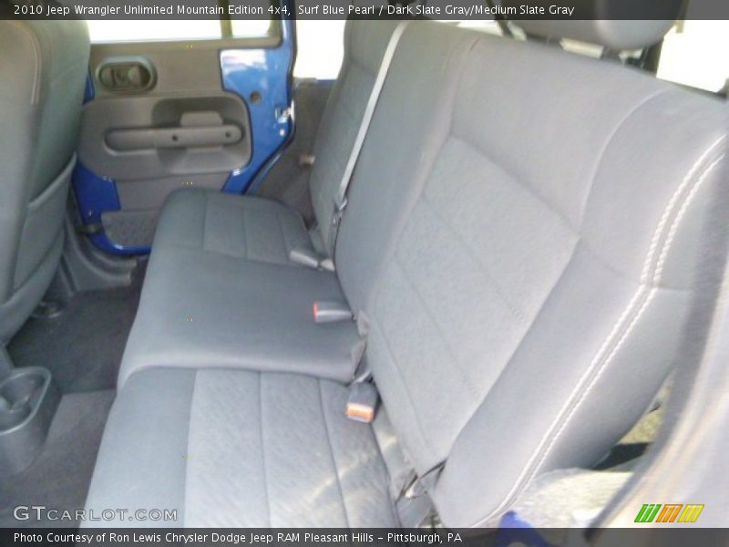 Surf Blue Pearl / Dark Slate Gray/Medium Slate Gray 2010 Jeep Wrangler Unlimited Mountain Edition 4x4