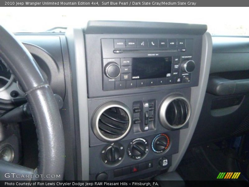 Surf Blue Pearl / Dark Slate Gray/Medium Slate Gray 2010 Jeep Wrangler Unlimited Mountain Edition 4x4