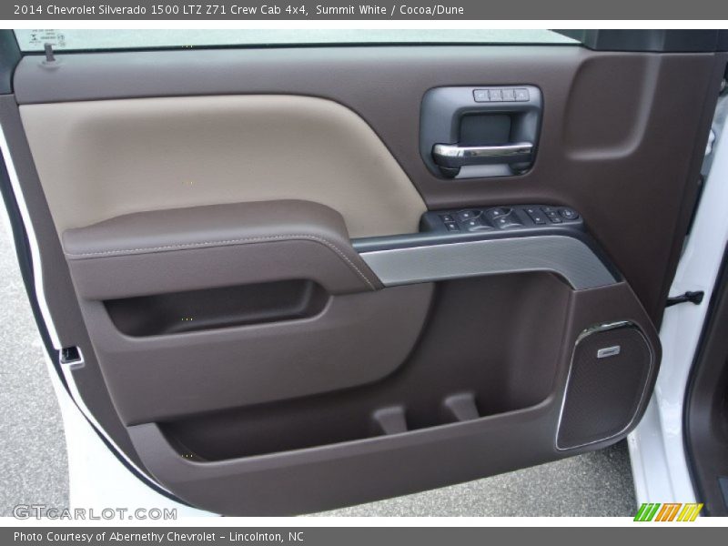 Summit White / Cocoa/Dune 2014 Chevrolet Silverado 1500 LTZ Z71 Crew Cab 4x4
