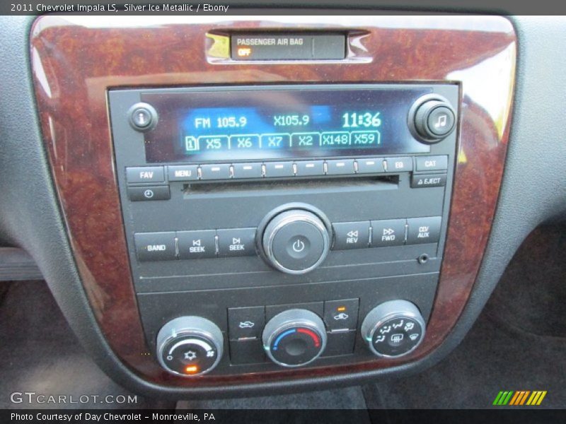Silver Ice Metallic / Ebony 2011 Chevrolet Impala LS