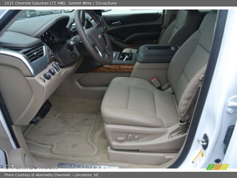 Summit White / Cocoa/Dune 2015 Chevrolet Suburban LTZ 4WD