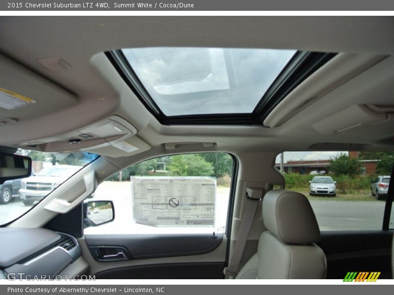 Summit White / Cocoa/Dune 2015 Chevrolet Suburban LTZ 4WD