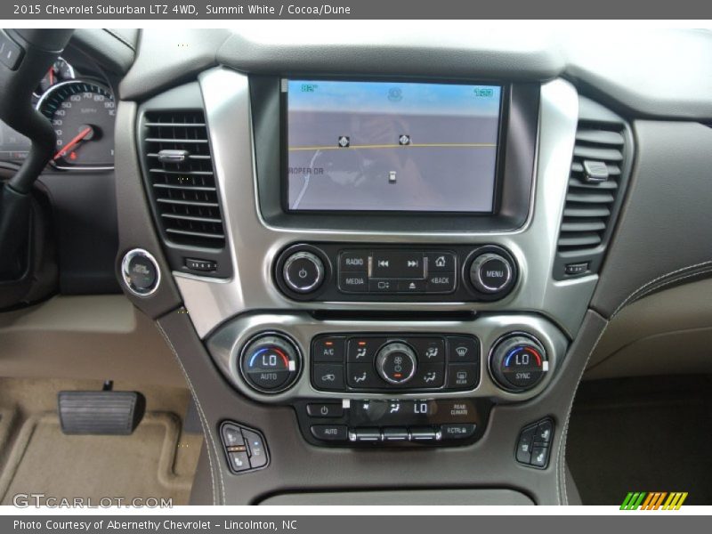 Summit White / Cocoa/Dune 2015 Chevrolet Suburban LTZ 4WD