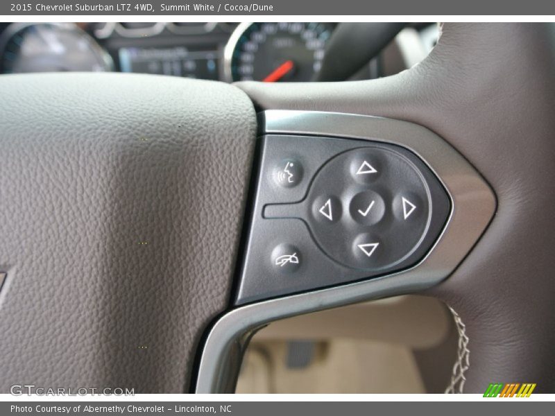 Summit White / Cocoa/Dune 2015 Chevrolet Suburban LTZ 4WD