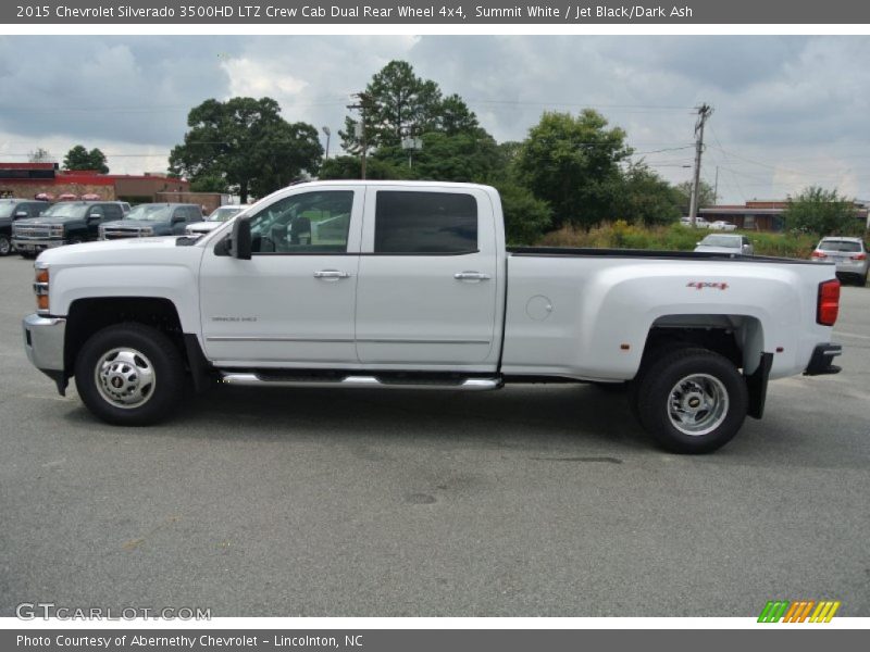 Summit White / Jet Black/Dark Ash 2015 Chevrolet Silverado 3500HD LTZ Crew Cab Dual Rear Wheel 4x4