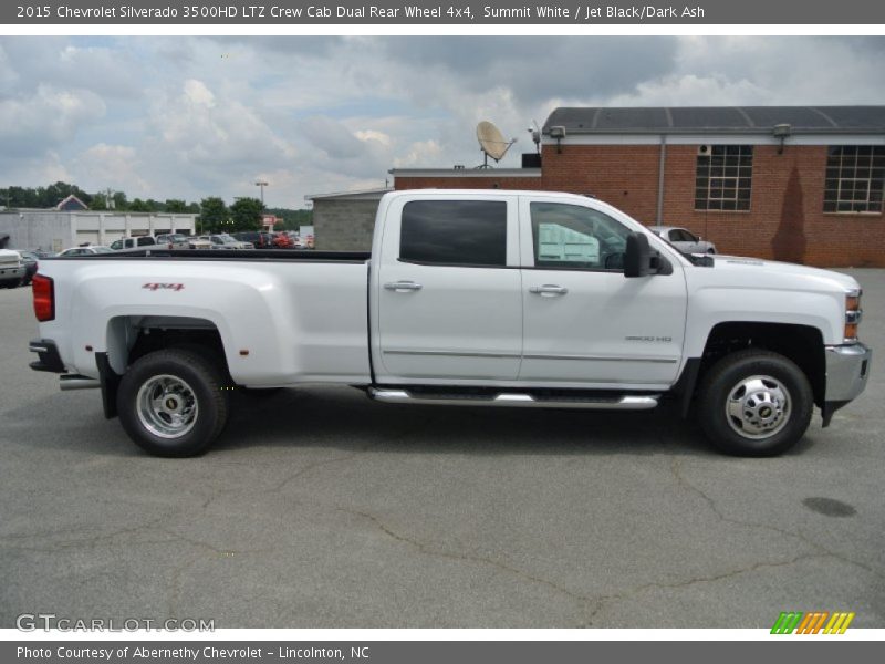 Summit White / Jet Black/Dark Ash 2015 Chevrolet Silverado 3500HD LTZ Crew Cab Dual Rear Wheel 4x4