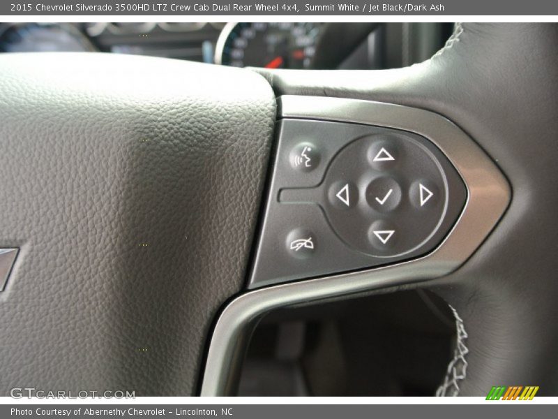 Summit White / Jet Black/Dark Ash 2015 Chevrolet Silverado 3500HD LTZ Crew Cab Dual Rear Wheel 4x4