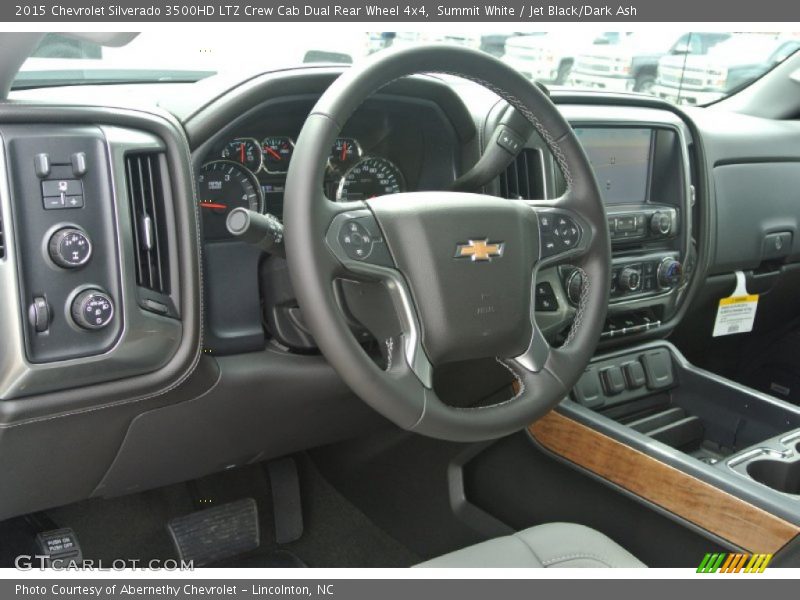 Summit White / Jet Black/Dark Ash 2015 Chevrolet Silverado 3500HD LTZ Crew Cab Dual Rear Wheel 4x4
