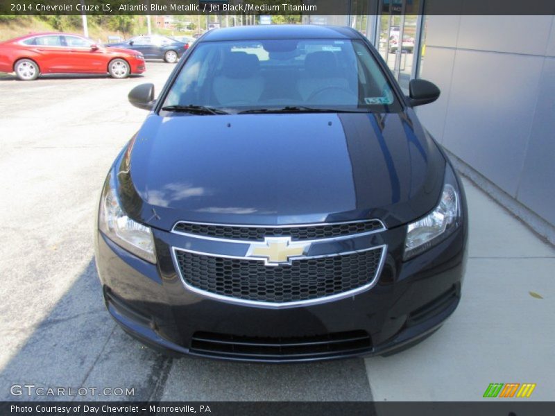 Atlantis Blue Metallic / Jet Black/Medium Titanium 2014 Chevrolet Cruze LS