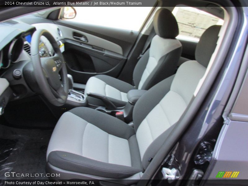 Atlantis Blue Metallic / Jet Black/Medium Titanium 2014 Chevrolet Cruze LS