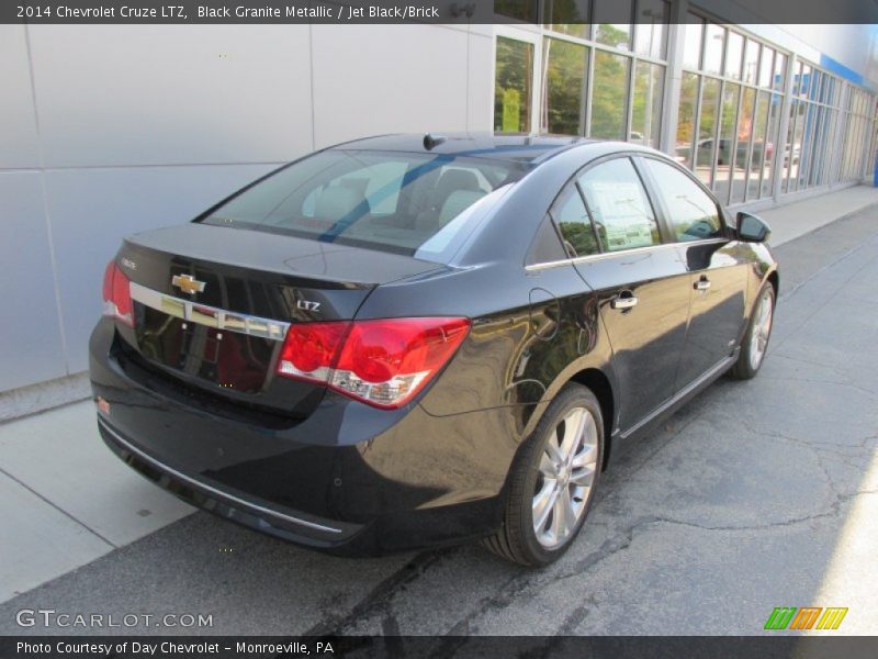 Black Granite Metallic / Jet Black/Brick 2014 Chevrolet Cruze LTZ