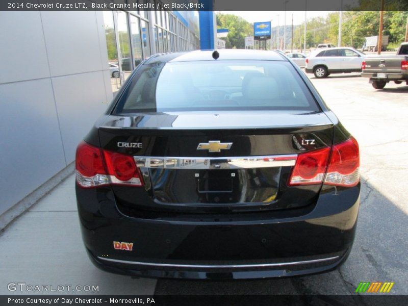 Black Granite Metallic / Jet Black/Brick 2014 Chevrolet Cruze LTZ