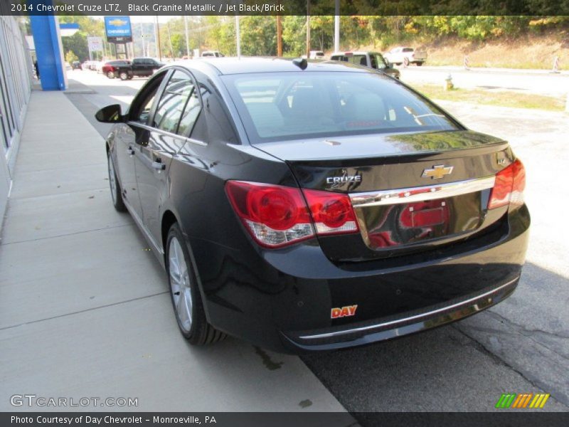 Black Granite Metallic / Jet Black/Brick 2014 Chevrolet Cruze LTZ