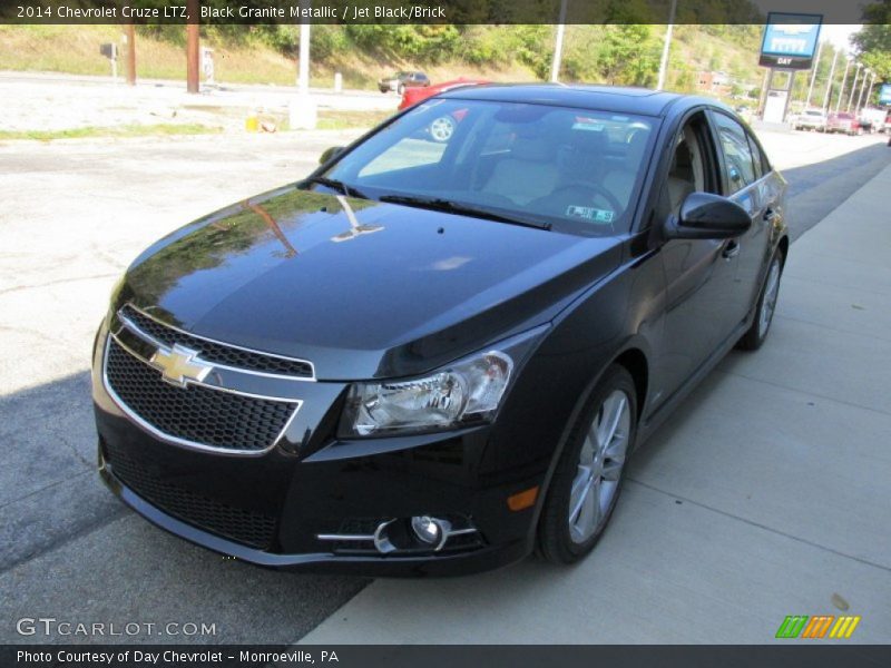 Black Granite Metallic / Jet Black/Brick 2014 Chevrolet Cruze LTZ