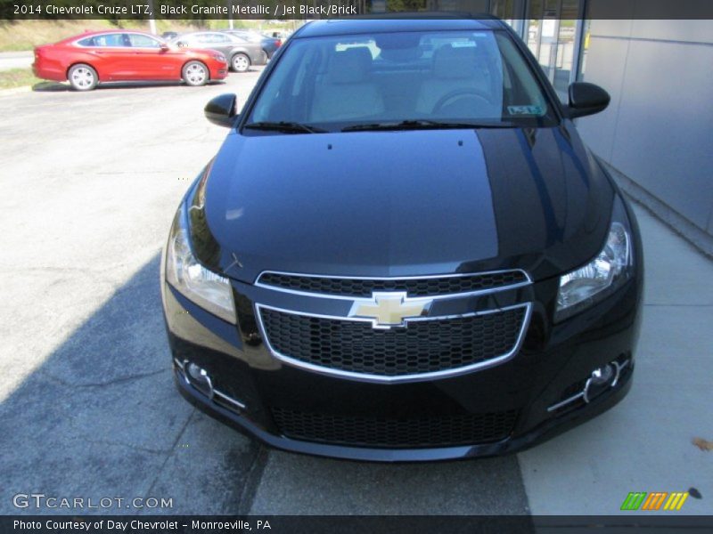 Black Granite Metallic / Jet Black/Brick 2014 Chevrolet Cruze LTZ