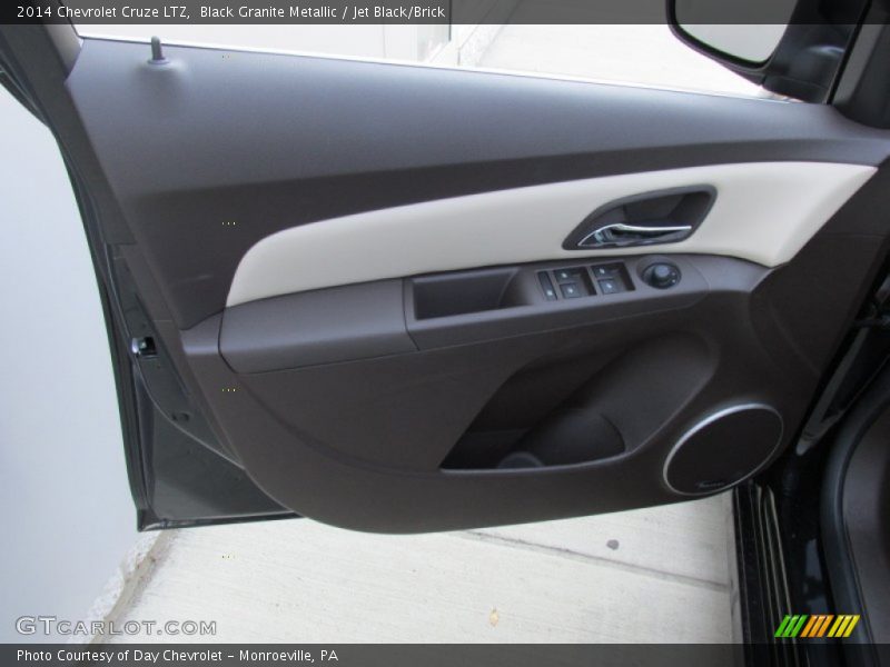 Black Granite Metallic / Jet Black/Brick 2014 Chevrolet Cruze LTZ