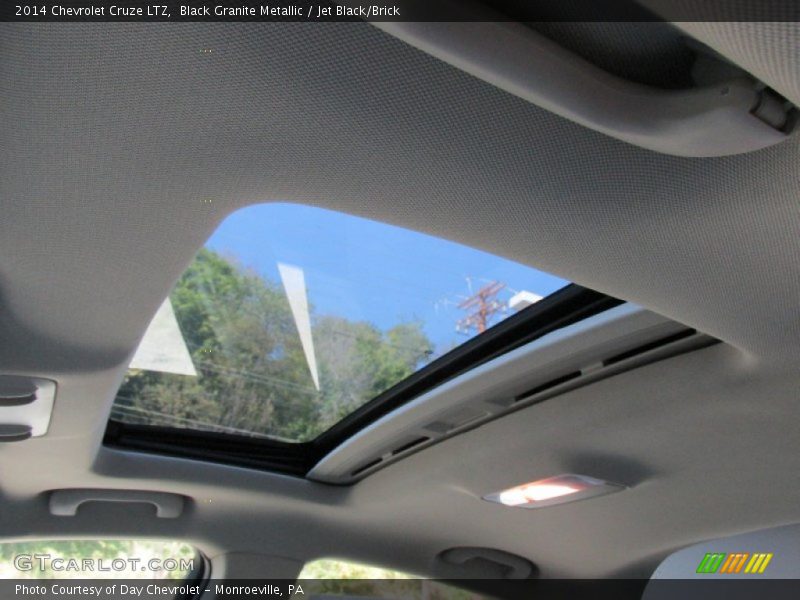 Black Granite Metallic / Jet Black/Brick 2014 Chevrolet Cruze LTZ