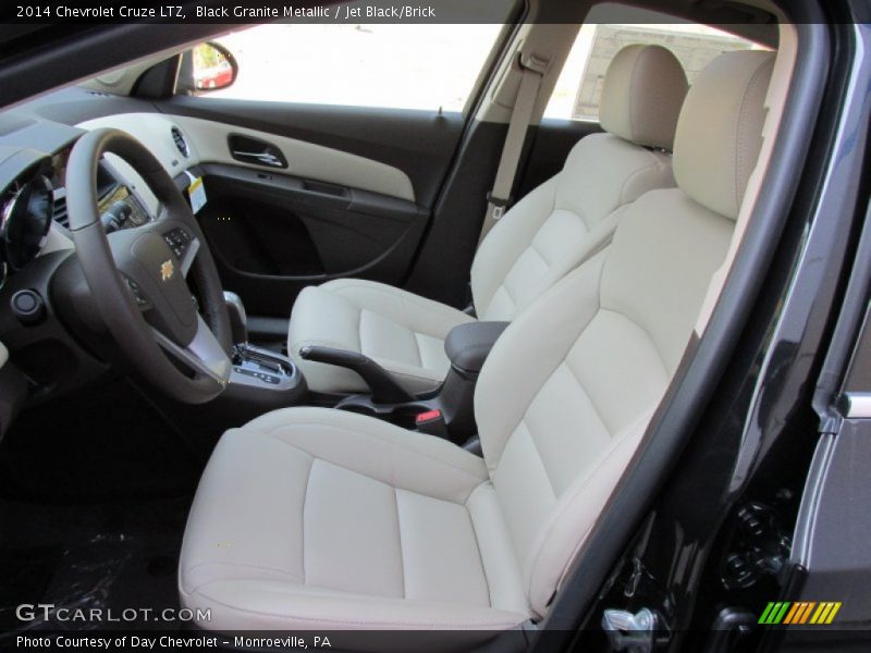 Black Granite Metallic / Jet Black/Brick 2014 Chevrolet Cruze LTZ