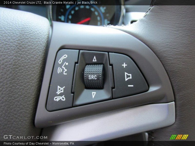 Black Granite Metallic / Jet Black/Brick 2014 Chevrolet Cruze LTZ