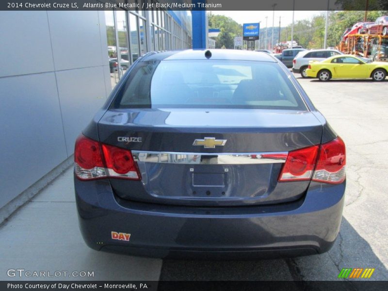 Atlantis Blue Metallic / Jet Black/Medium Titanium 2014 Chevrolet Cruze LS