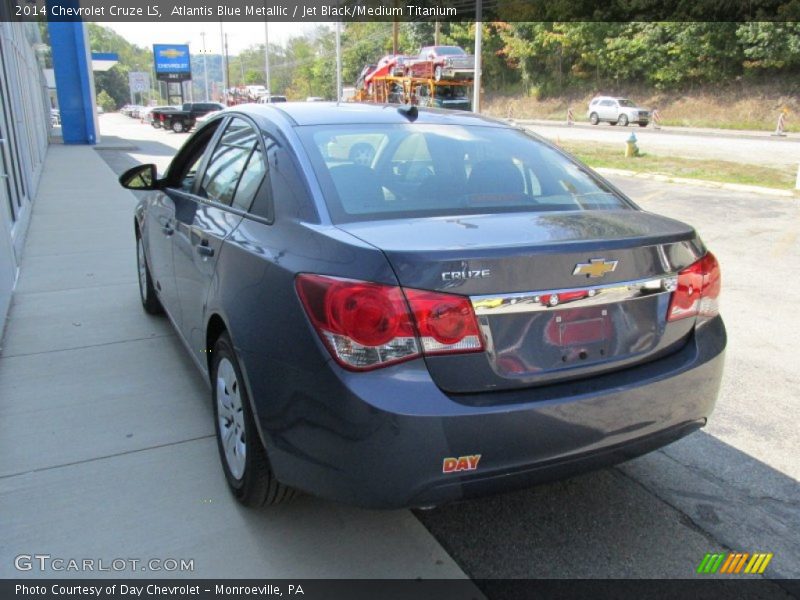 Atlantis Blue Metallic / Jet Black/Medium Titanium 2014 Chevrolet Cruze LS