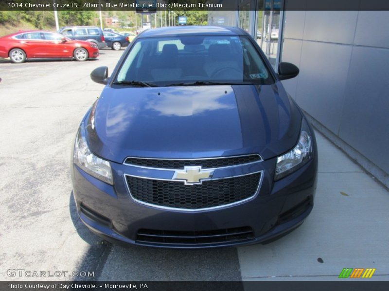 Atlantis Blue Metallic / Jet Black/Medium Titanium 2014 Chevrolet Cruze LS
