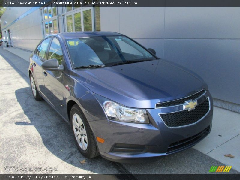 Atlantis Blue Metallic / Jet Black/Medium Titanium 2014 Chevrolet Cruze LS