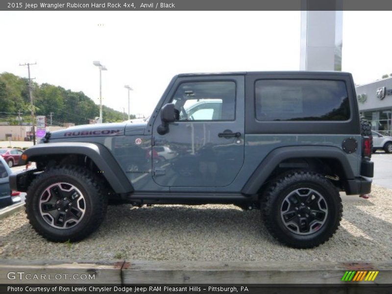 Anvil / Black 2015 Jeep Wrangler Rubicon Hard Rock 4x4