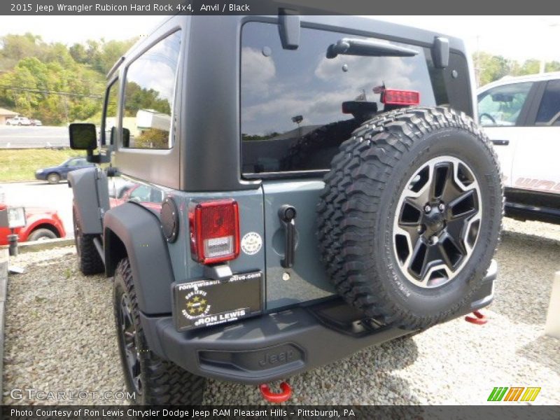 Anvil / Black 2015 Jeep Wrangler Rubicon Hard Rock 4x4