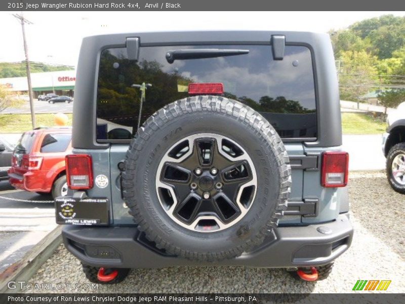 Anvil / Black 2015 Jeep Wrangler Rubicon Hard Rock 4x4