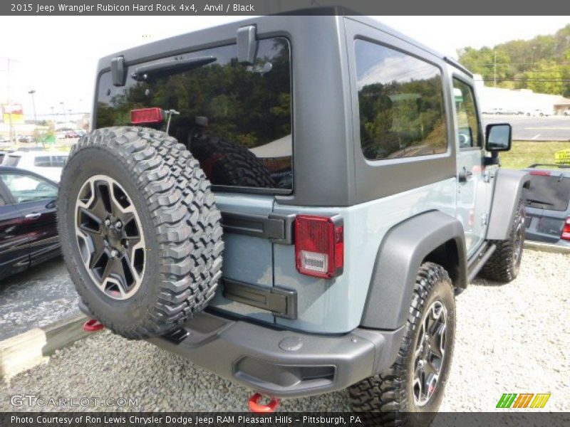 Anvil / Black 2015 Jeep Wrangler Rubicon Hard Rock 4x4