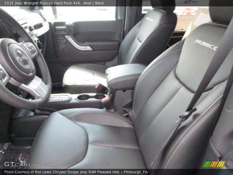 Anvil / Black 2015 Jeep Wrangler Rubicon Hard Rock 4x4