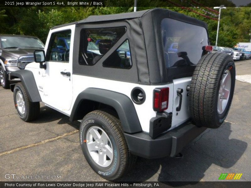 Bright White / Black 2015 Jeep Wrangler Sport S 4x4