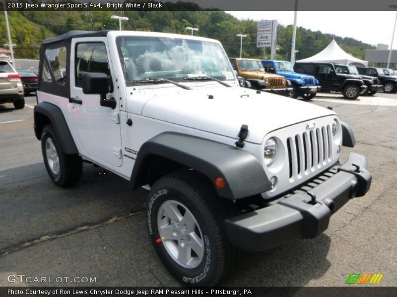 Bright White / Black 2015 Jeep Wrangler Sport S 4x4