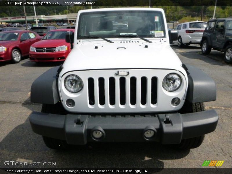 Bright White / Black 2015 Jeep Wrangler Sport S 4x4