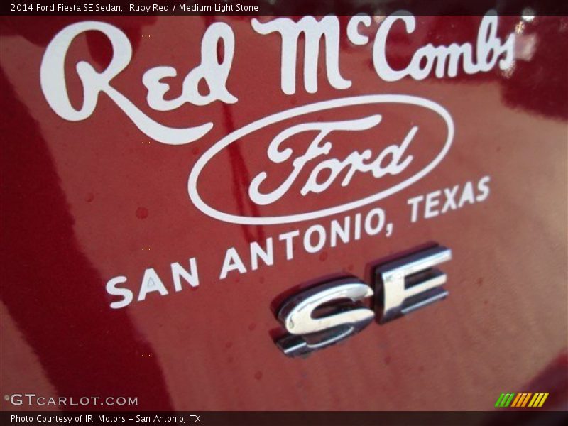 Ruby Red / Medium Light Stone 2014 Ford Fiesta SE Sedan