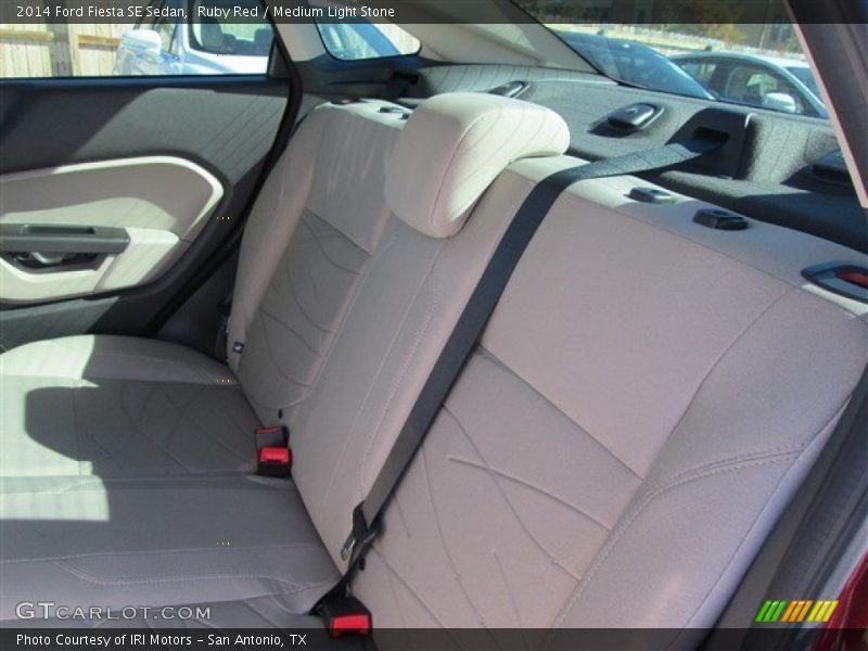 Ruby Red / Medium Light Stone 2014 Ford Fiesta SE Sedan