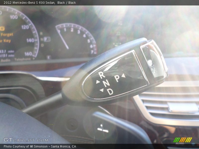 Black / Black 2012 Mercedes-Benz S 600 Sedan