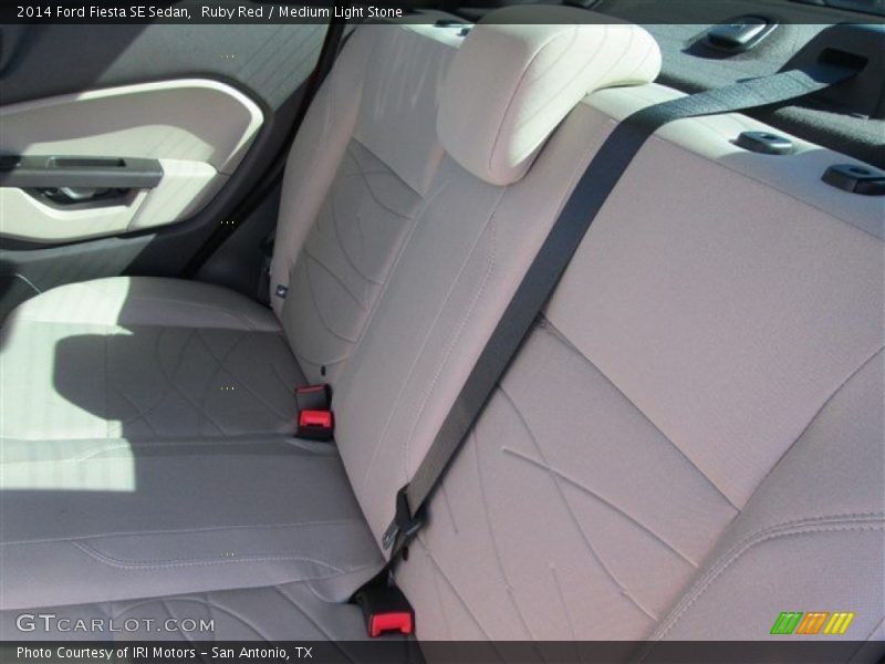 Ruby Red / Medium Light Stone 2014 Ford Fiesta SE Sedan